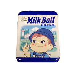 鐵盒-不二家鐵盒牛奶妹-藍色